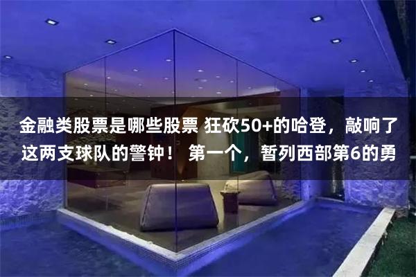 金融类股票是哪些股票 狂砍50+的哈登，敲响了这两支球队的警钟！ 第一个，暂列西部第6的勇