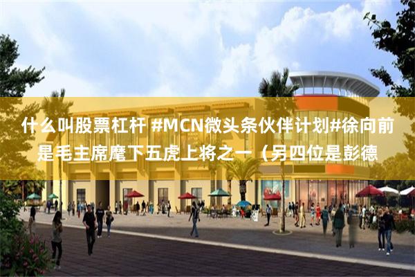 什么叫股票杠杆 #MCN微头条伙伴计划#徐向前是毛主席麾下五虎上将之一（另四位是彭德