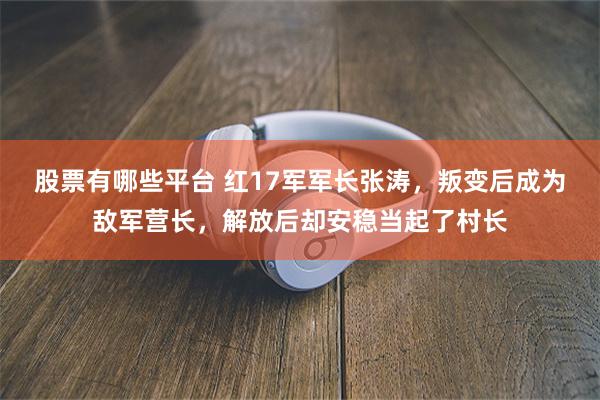 股票有哪些平台 红17军军长张涛，叛变后成为敌军营长，解放后却安稳当起了村长
