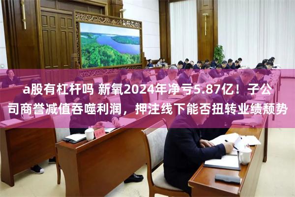 a股有杠杆吗 新氧2024年净亏5.87亿！子公司商誉减值吞噬利润，押注线下能否扭转业绩颓势