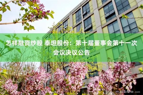 怎样融资炒股 泰坦股份：第十届董事会第十一次会议决议公告