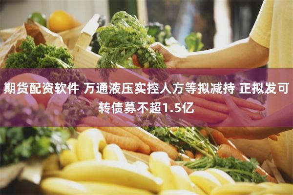 期货配资软件 万通液压实控人方等拟减持 正拟发可转债募不超1.5亿