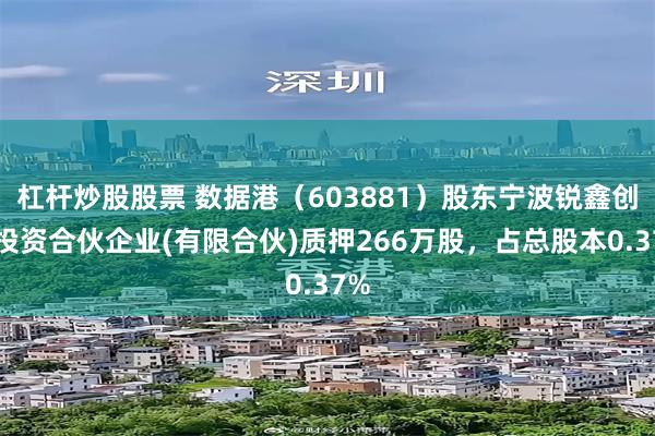 杠杆炒股股票 数据港（603881）股东宁波锐鑫创业投资合伙企业(有限合伙)质押266万股，占总股本0.37%