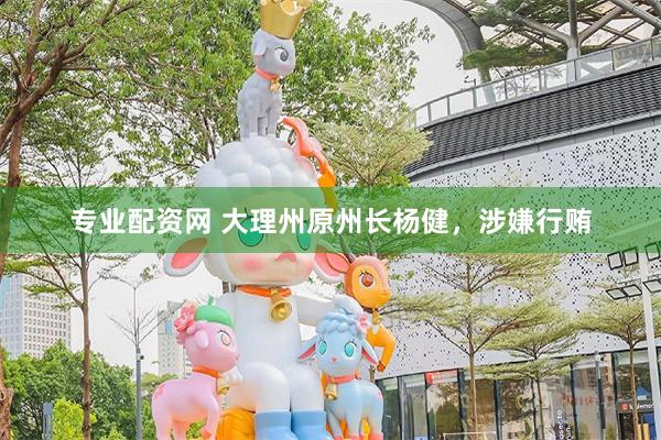 专业配资网 大理州原州长杨健，涉嫌行贿