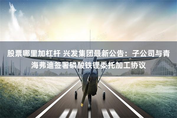 股票哪里加杠杆 兴发集团最新公告：子公司与青海弗迪签署磷酸铁锂委托加工协议