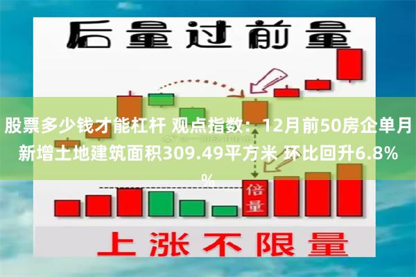 股票多少钱才能杠杆 观点指数：12月前50房企单月新增土地建筑面积309.49平方米 环比回升6.8%