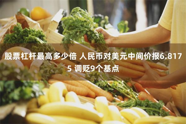 股票杠杆最高多少倍 人民币对美元中间价报6.8175 调贬9个基点