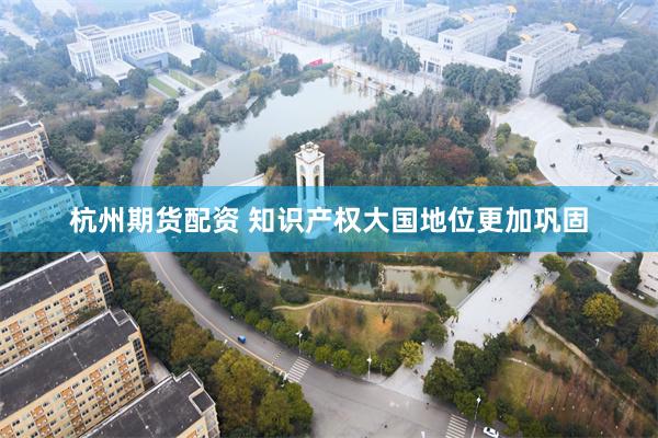 杭州期货配资 知识产权大国地位更加巩固
