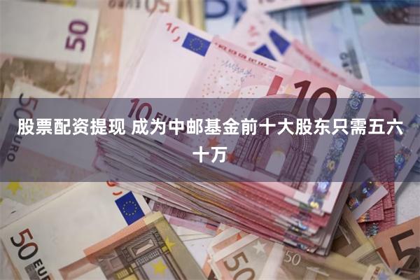 股票配资提现 成为中邮基金前十大股东只需五六十万