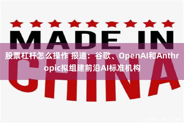 股票杠杆怎么操作 报道：谷歌、OpenAI和Anthropic拟组建前沿AI标准机构