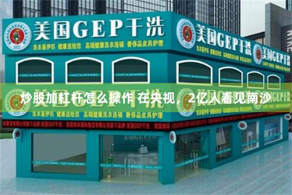 炒股加杠杆怎么操作 在央视,2亿人看见南沙